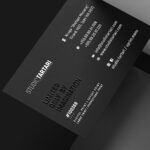 Kartëvizita Raised UV