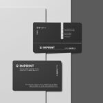 Kartëvizita Plastike (Black) + Raised UV